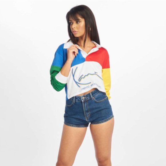 Karl Kani Rugby Shirt Women's Multicolor NEW - Picture 4 of 6